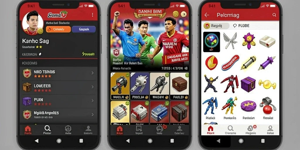 Screenshot menunjukkan leaderboard dengan pencapaian pemain.